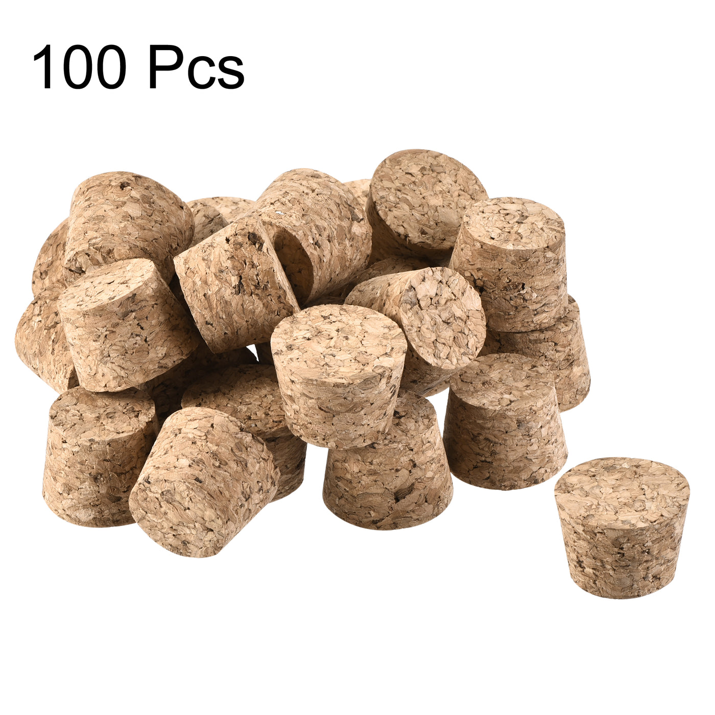 Harfington Tapered Cork Plugs Wooden Stoppers for Test Tubes Bottle