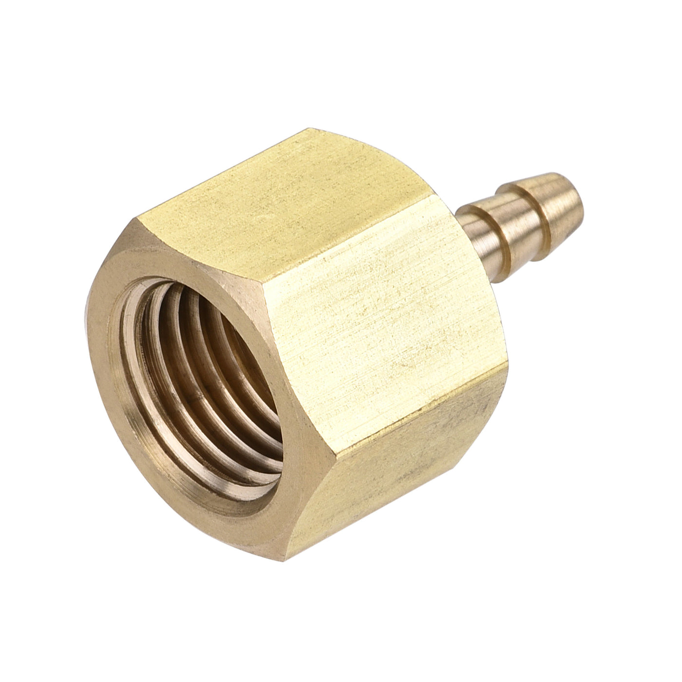 uxcell Brass Barb Hose Fitting Connector Adapter Barbed x NPT Female Pipe 2Pcs