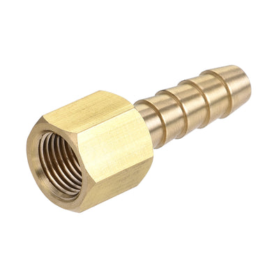 Harfington Brass Barb Hose Fitting Connector Adapter Barbed x NPT Female Pipe 2Pcs