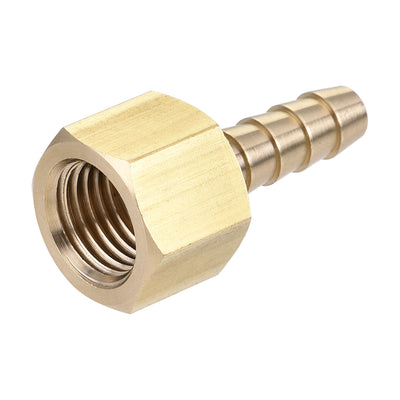 Harfington Brass Barb Hose Fitting Connector Adapter Barbed x NPT Female Pipe 2Pcs