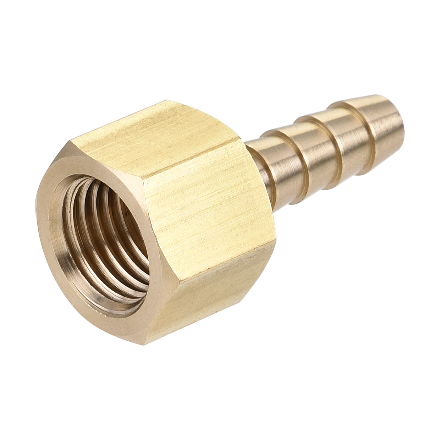 uxcell Brass Barb Hose Fitting Connector Adapter Barbed x NPT Female Pipe 2Pcs