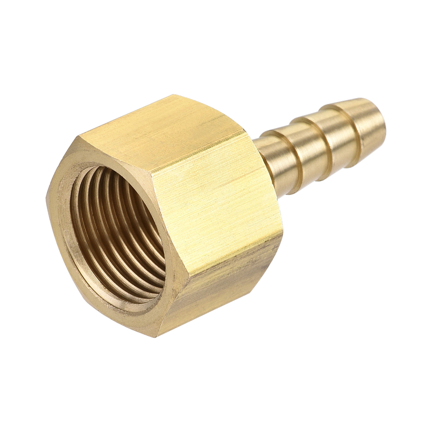 uxcell Brass Barb Hose Fitting Connector Adapter Barbed x NPT Female Pipe 2Pcs