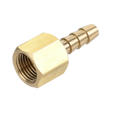 Harfington Brass Barb Hose Fitting Connector Adapter Barbed x NPT Female Pipe 2Pcs