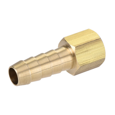 Harfington Brass Barb Hose Fitting Connector Adapter Barbed x NPT Female Pipe 2Pcs