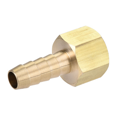 Harfington Brass Barb Hose Fitting Connector Adapter Barbed x NPT Female Pipe 2Pcs