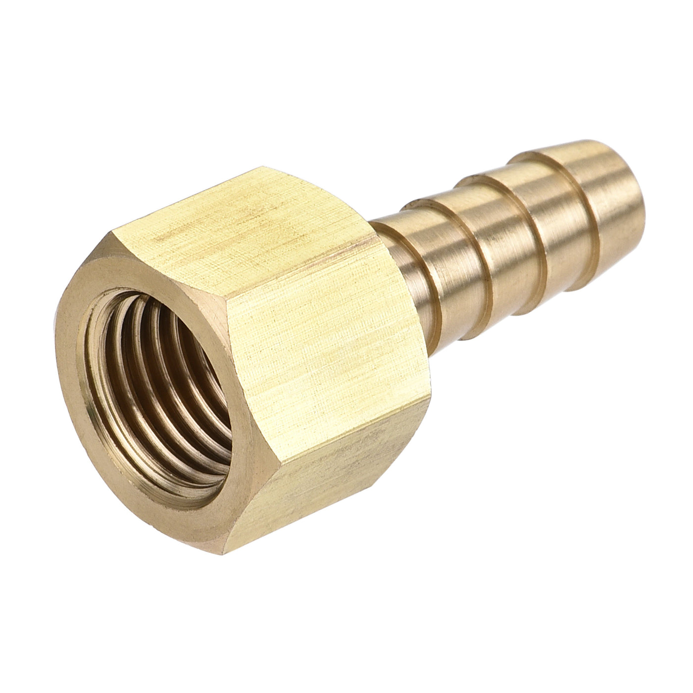 uxcell Brass Barb Hose Fitting Connector Adapter Barbed x NPT Female Pipe 2Pcs