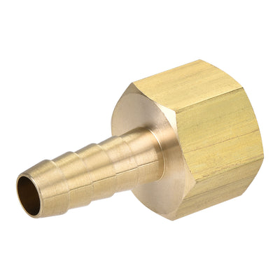 Harfington Brass Barb Hose Fitting Connector Adapter Barbed x NPT Female Pipe 2Pcs
