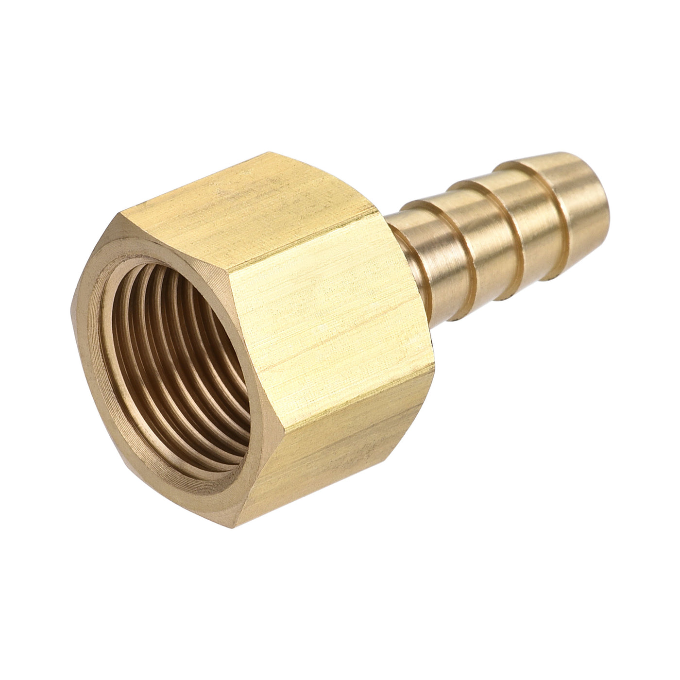 uxcell Brass Barb Hose Fitting Connector Adapter Barbed x NPT Female Pipe 2Pcs