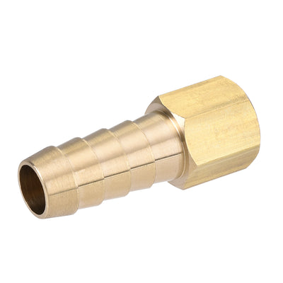 Harfington Brass Barb Hose Fitting Connector Adapter Barbed x NPT Female Pipe 2Pcs