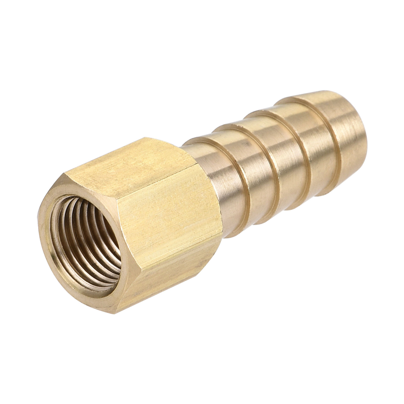 uxcell Brass Barb Hose Fitting Connector Adapter Barbed x NPT Female Pipe 2Pcs