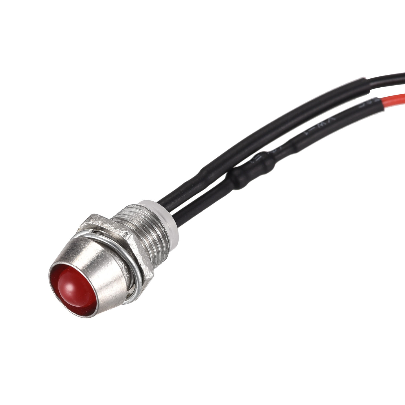 uxcell LED Indicator Light AC/DC 24V Panel Mount LED Signal Lamp Metal Shell 10Pcs