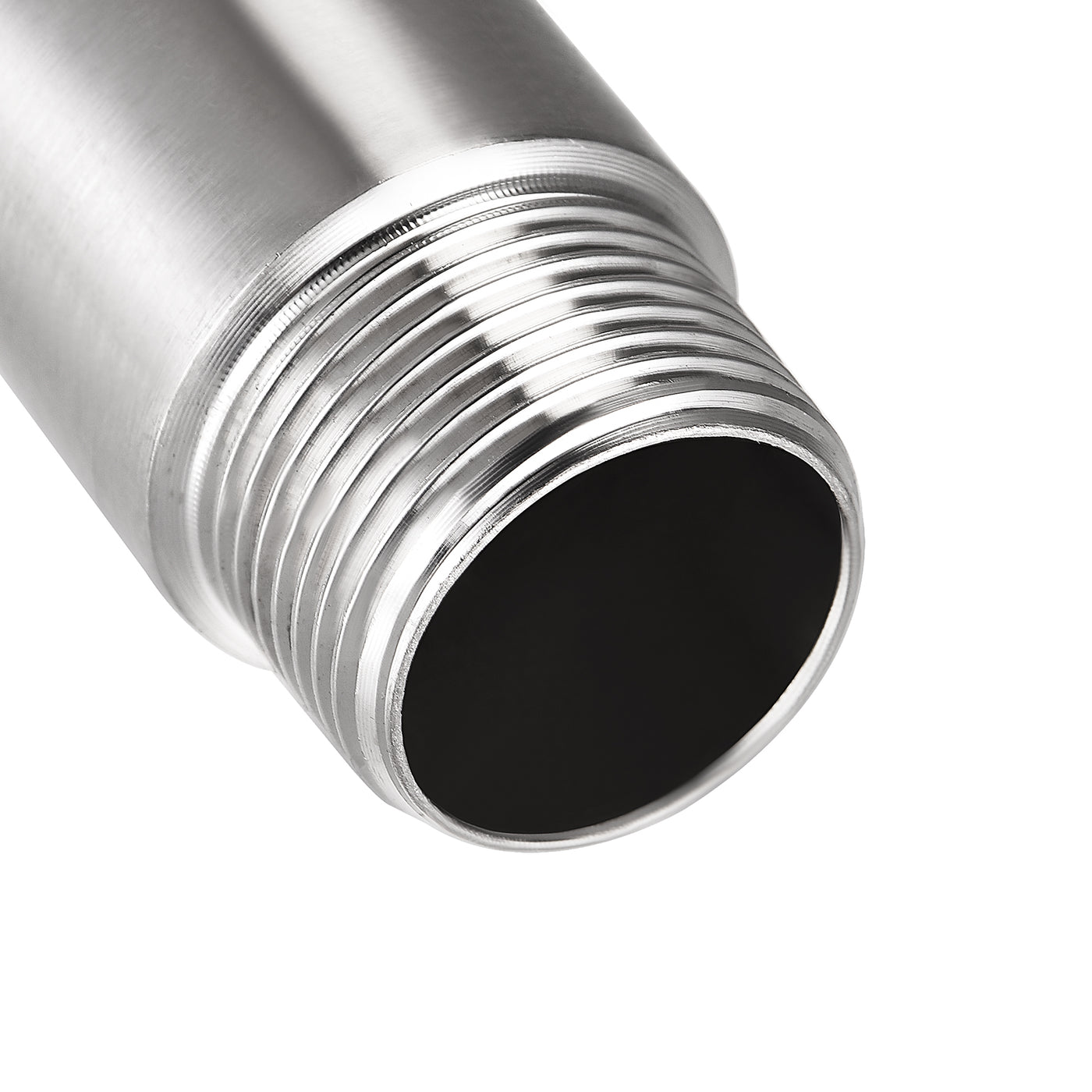 uxcell Uxcell Shower Head Extension Arm Stainless Steel G3/4 Male to G3/4 Female Thread 50mm Length Cast Pipe Fitting Coupler 2Pcs