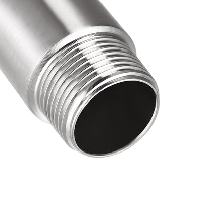 Harfington Uxcell Shower Head Extension Arm Stainless Steel G3/4 Male to G3/4 Female Thread 50mm Length Cast Pipe Fitting Coupler 2Pcs