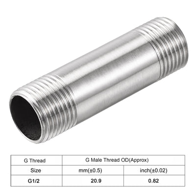 Harfington Stainless Steel Pipe Fitting Male to Male Thread