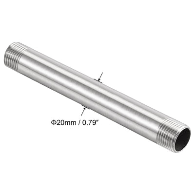 Harfington Stainless Steel Pipe Fitting Male to Male Thread