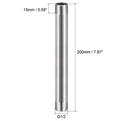 Harfington Stainless Steel Pipe Fitting Male to Male Thread