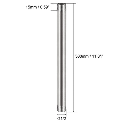 Harfington Stainless Steel Pipe Fitting Male to Male Thread