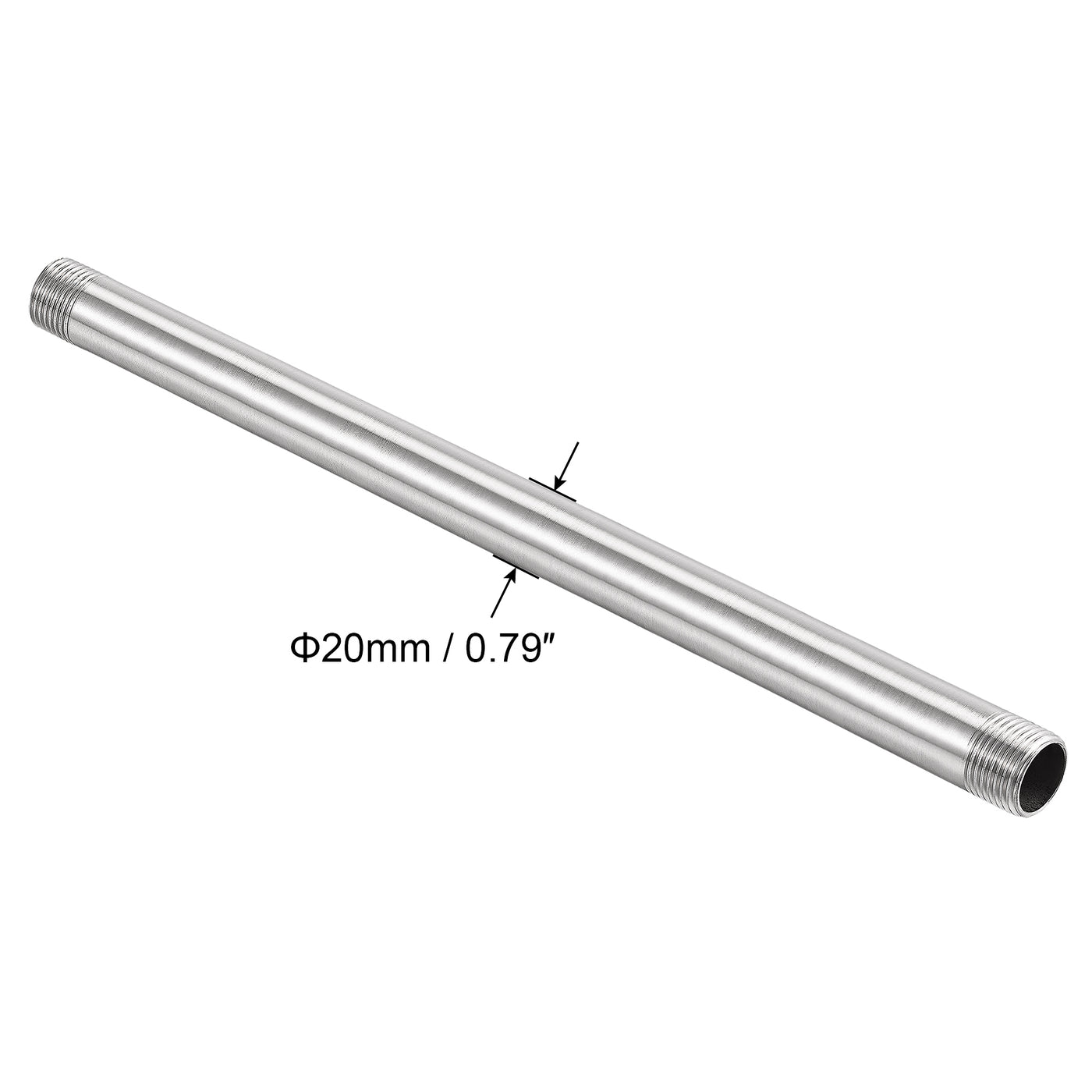 uxcell Stainless Steel Pipe Fitting Male to Male Thread