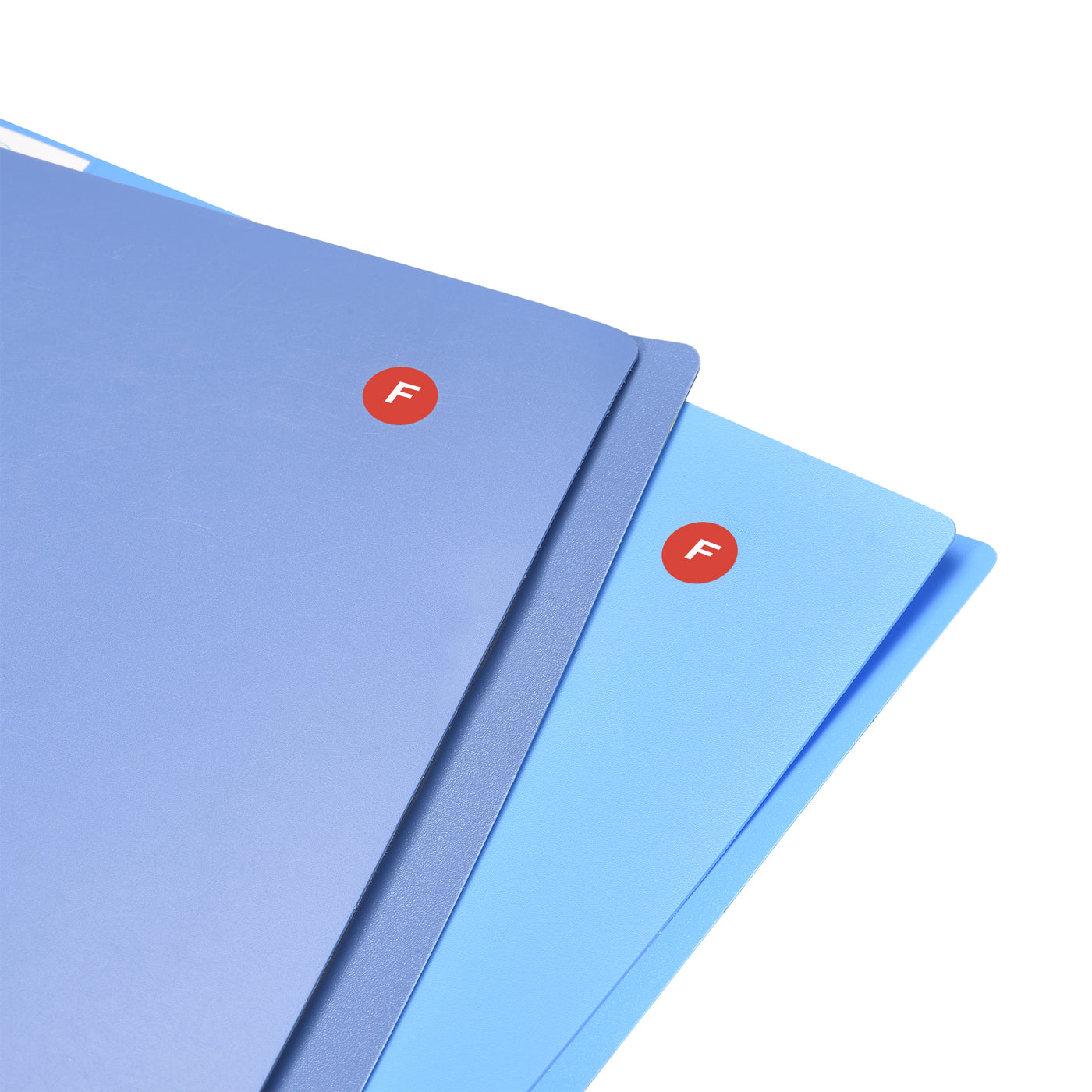 uxcell Uxcell Round Letter Stickers, 13mm Dia Letter F Self Adhesive PVC Label Waterproof 1000 Pcs, White Word/Red Background