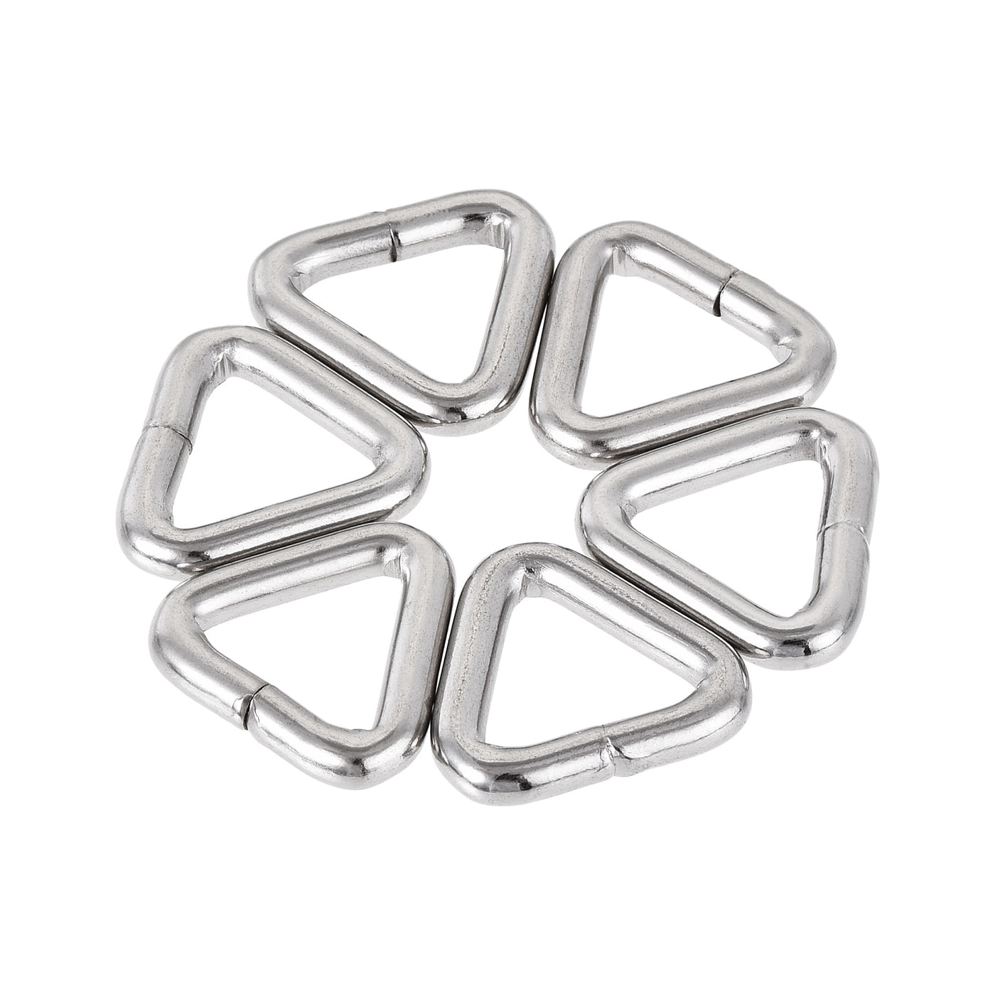 uxcell Uxcell Triangle Ring Buckle, 0.63"(16mm) Inner Width for Hardware Strap Craft DIY 20pcs