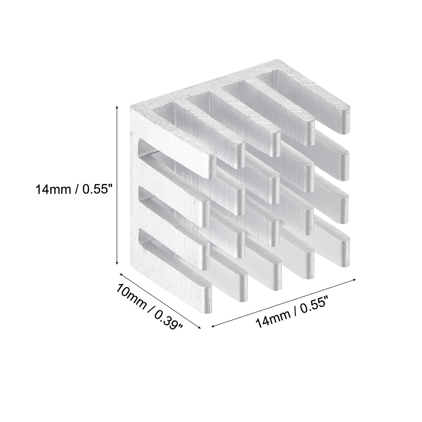 uxcell Uxcell Thermal Sticky Aluminum Heatsink Electronics Cooler for MOS IC Chip Computer Parts