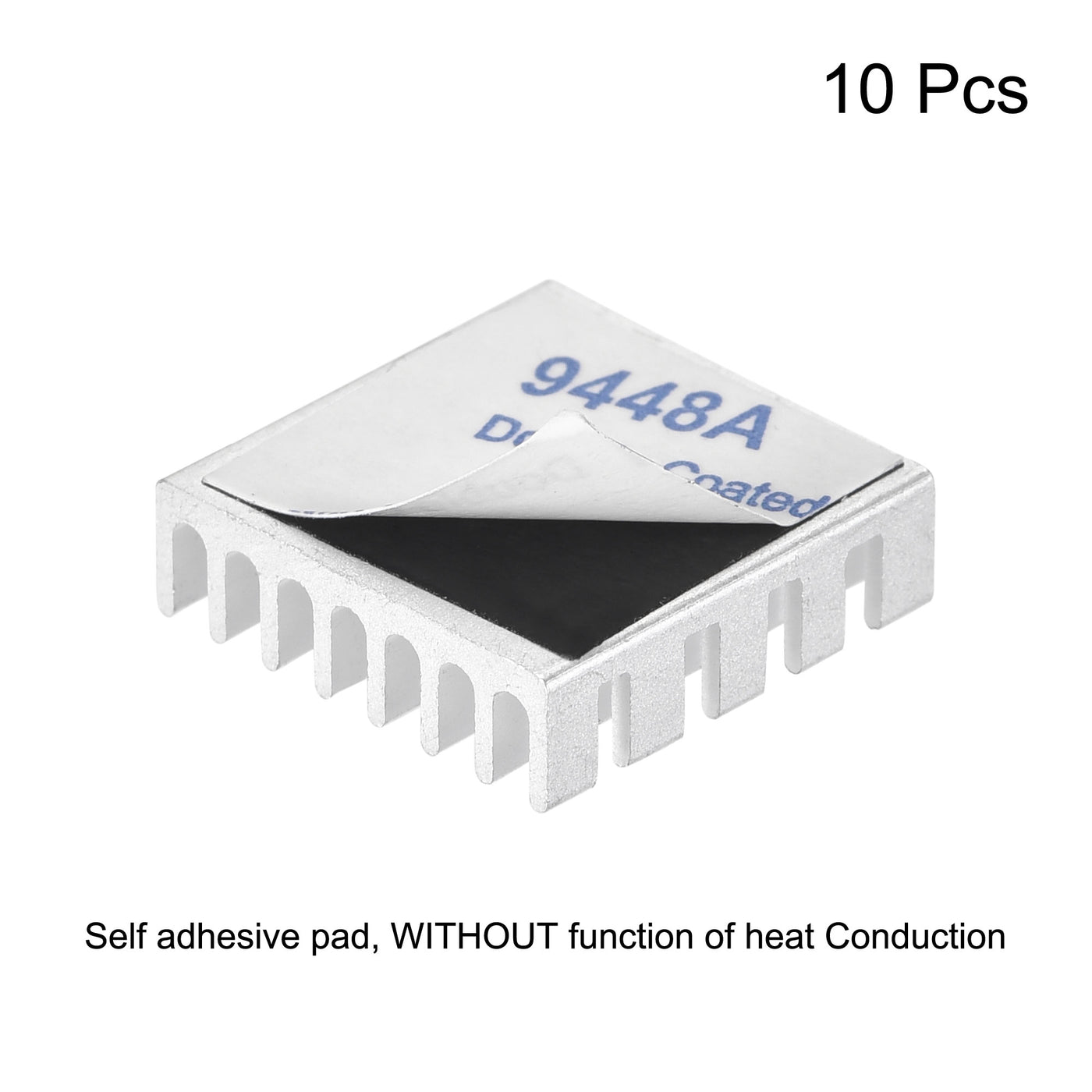 uxcell Uxcell Sticky Aluminum Heatsink Electronics Cooler for MOS IC Chip GPU Memory