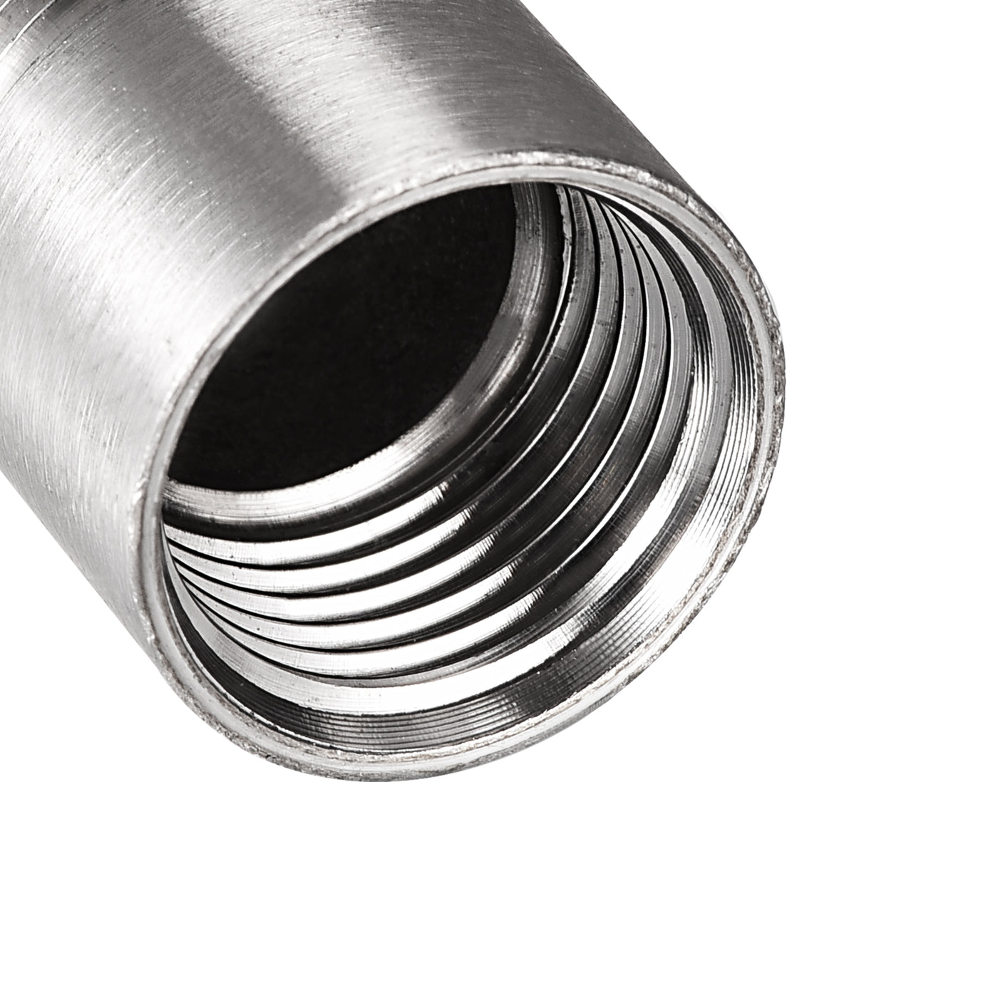 uxcell Uxcell Shower Head Extension Arm Stainless Steel G1/2 Male to G1/2 Female Thread 30mm Length Cast Pipe Fitting Coupler 2Pcs