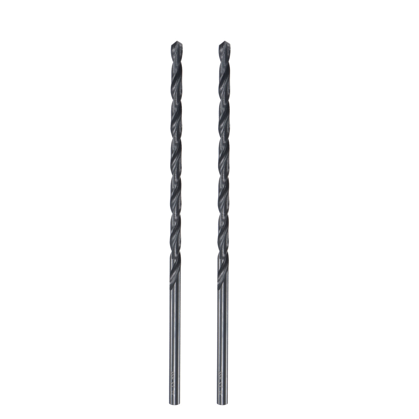 uxcell High Speed Steel Lengthen Straight Shank Twist Drill Bit Fully Ground for Metal