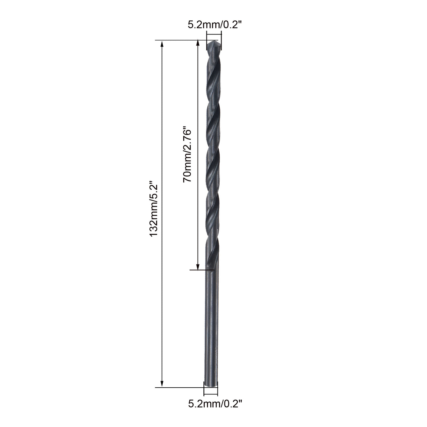 uxcell High Speed Steel Lengthen Straight Shank Twist Drill Bit Fully Ground for Metal