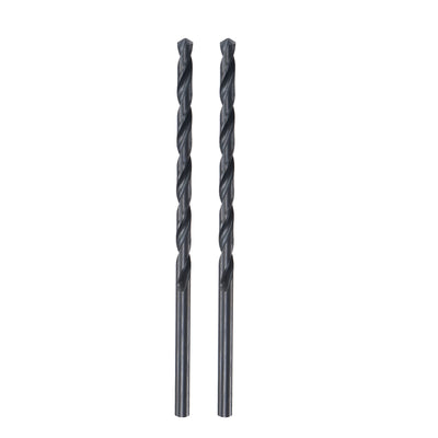 Harfington High Speed Steel Lengthen Straight Shank Twist Drill Bit Fully Ground for Metal