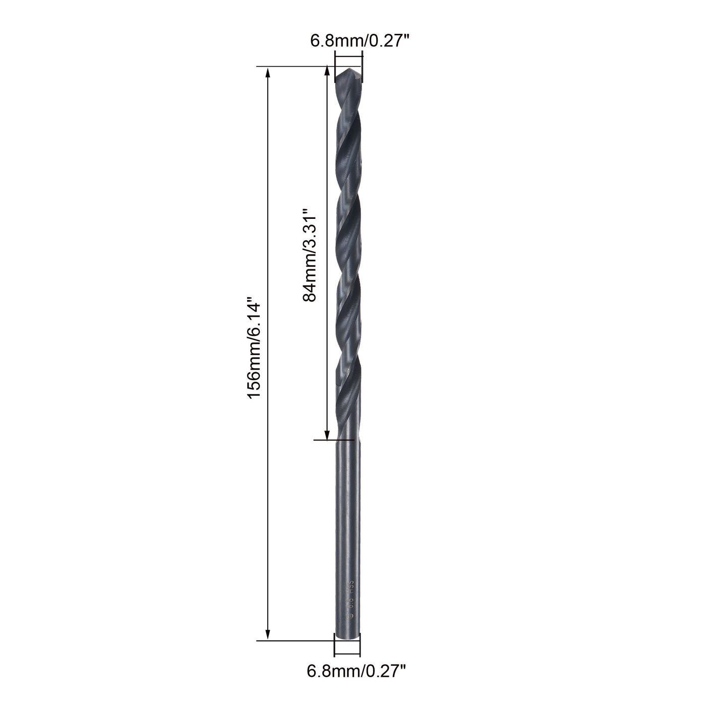 uxcell High Speed Steel Lengthen Straight Shank Twist Drill Bit Fully Ground for Metal