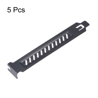 Harfington PCI Slot Covers with Screws for PC Case Airflow and Dustproof Black 5pcs