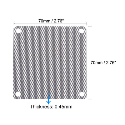 Harfington PC Dust Fan Screen with Screws for Cooling Dustproof Case Cover Office, Home