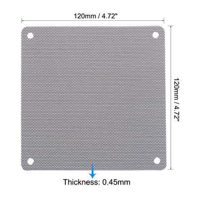 Harfington PC Dust Fan Screen with Screws for Cooling Dustproof Case Cover Office, Home