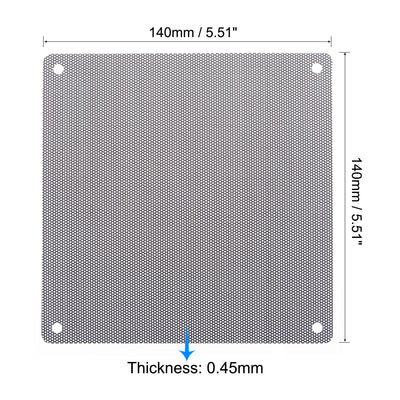 Harfington PC Dust Fan Screen with Screws for Cooling Dustproof Case Cover Office, Home
