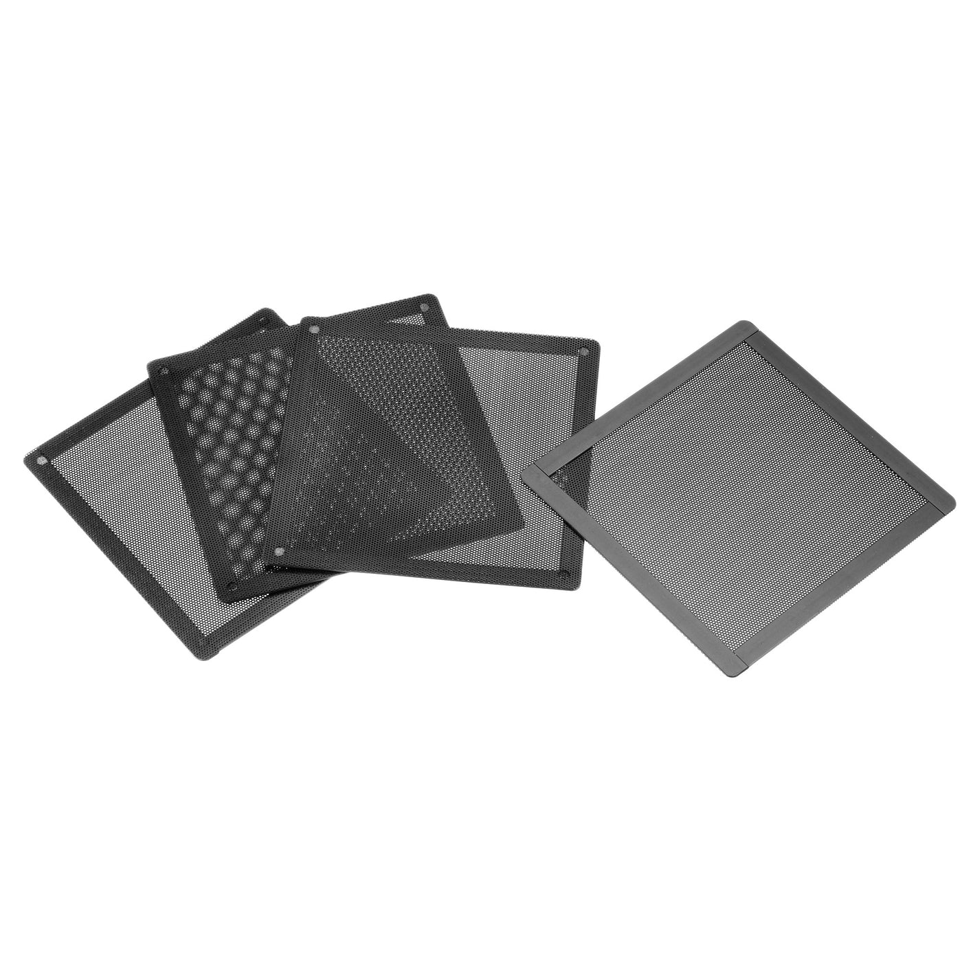 uxcell Uxcell PC Dust Fan Screen with Magnetic Frame for Cooling Case Cover PVC 140mm 4pcs