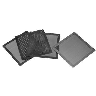 uxcell Uxcell PC Dust Fan Screen with Magnetic Frame for Cooling Case Cover PVC 140mm 4pcs