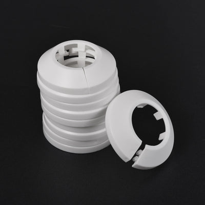 Harfington Uxcell Pipe Cover Decoration, Plastic Escutcheon Water Pipe Drain Line Cover