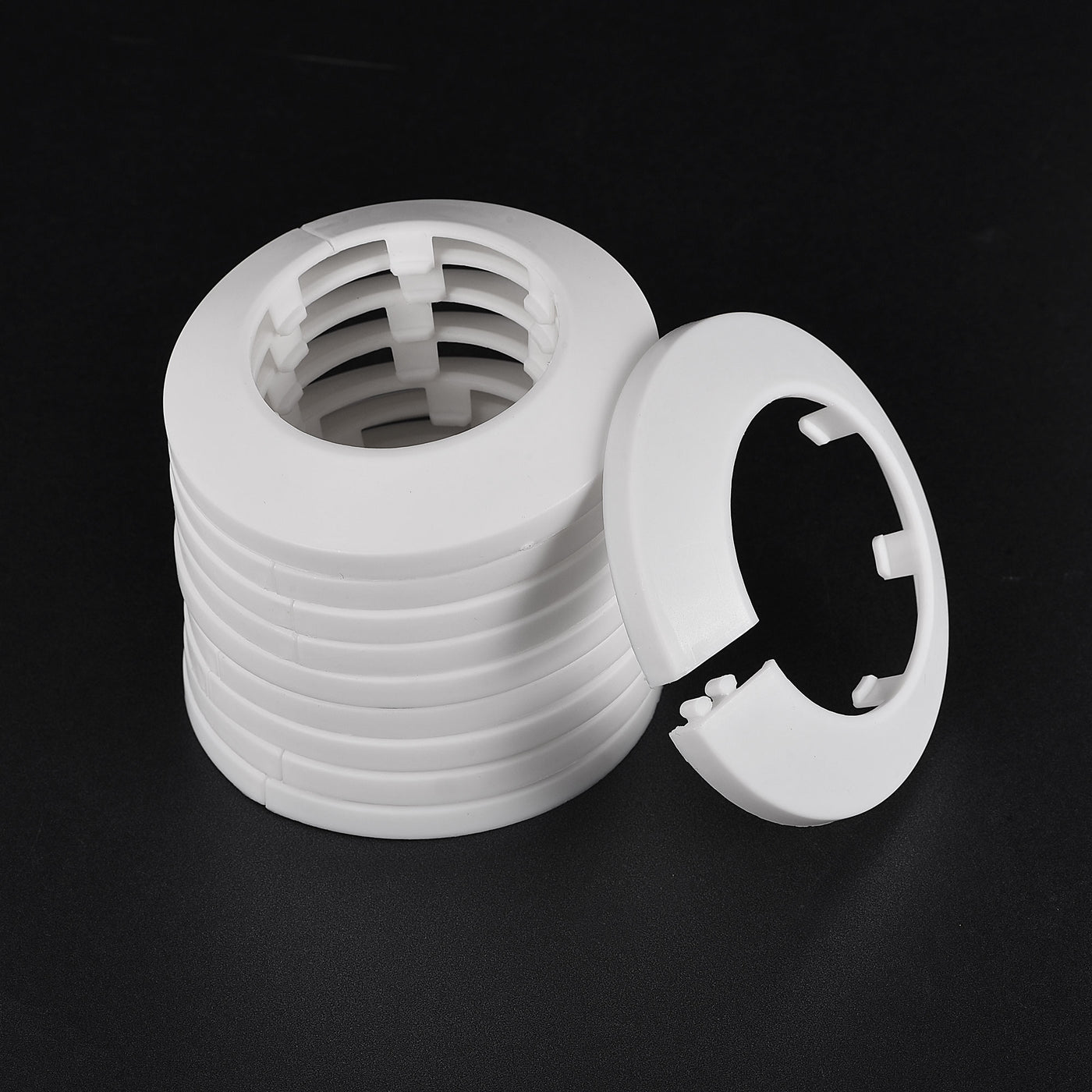 Harfington Pipe Cover Decoration, Plastic Escutcheon Water Pipe Drain Line Cover