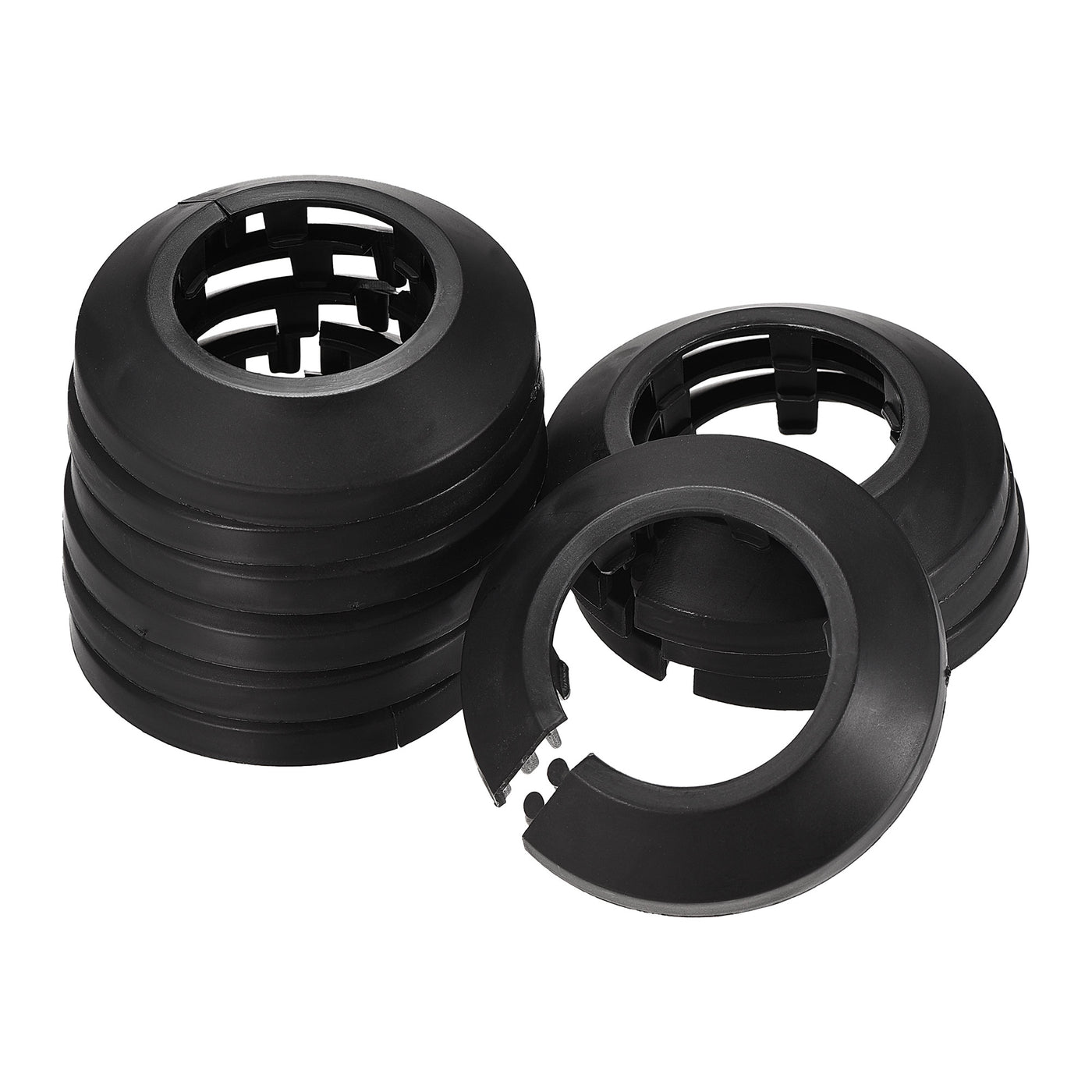 uxcell Uxcell Pipe Cover Decoration, Plastic Escutcheon Water Pipe Drain Line Cover