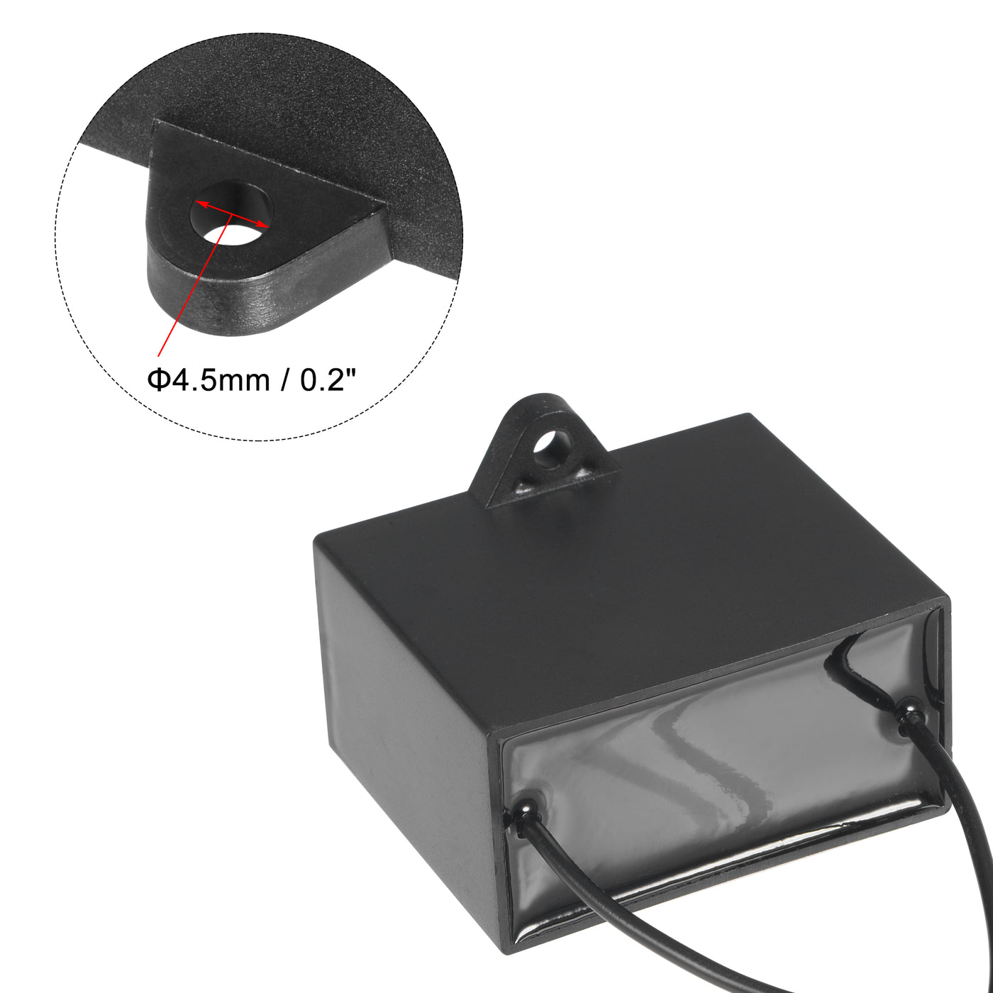 uxcell Uxcell Ceiling Fan Capacitor CBB61 16uF 350V AC 2 Wires Metallized Polypropylene Film Capacitor 58x48x30mm for Electric Fan Pump Motor Generator 3Pcs