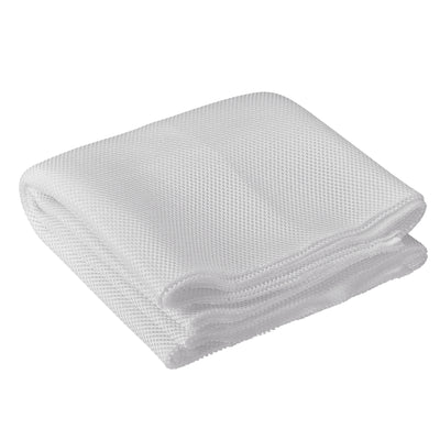 Harfington 2Pcs Beige Speaker Mesh Grill Stereo Fabric Dustproof 50cm x 160cm 20" x 63"