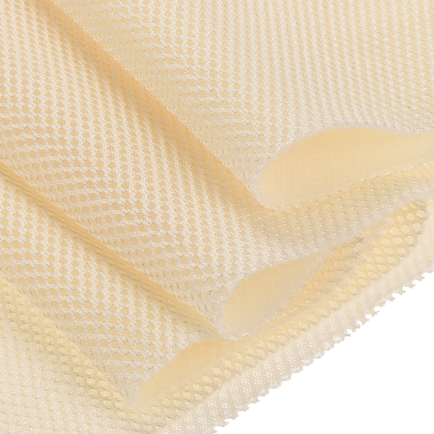 Harfington 2Pcs Beige White Speaker Mesh Grill Stereo Fabric Dustproof 50cmx160cm 20"x63"