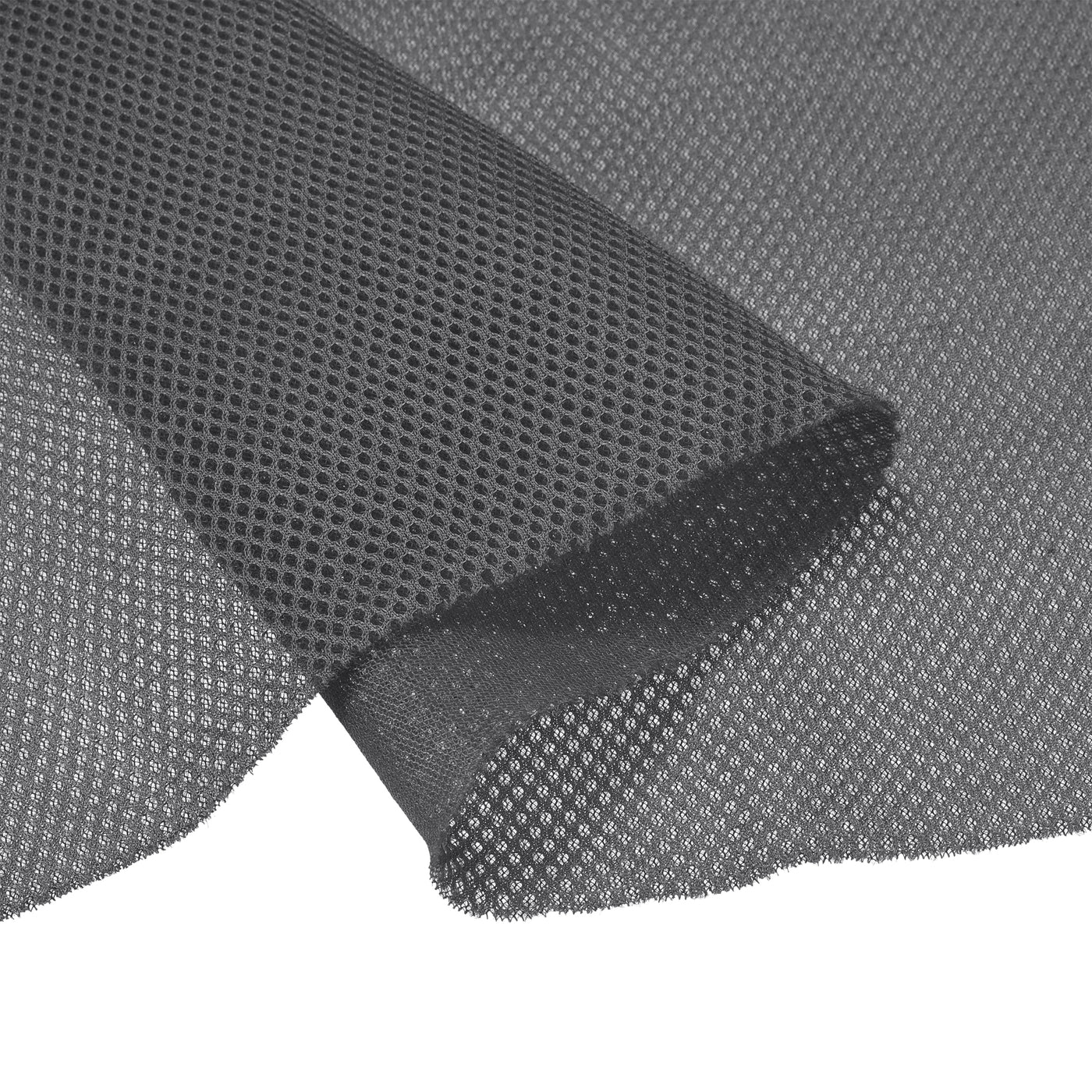 Harfington 2Pcs Dark Gray Speaker Mesh Grill Stereo Fabric Dustproof 50cm x 160cm 20" x 63"