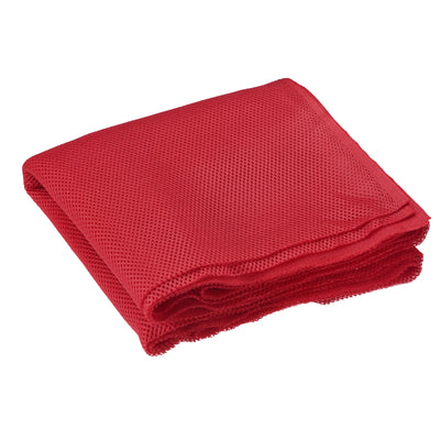 Harfington 2Pcs Red Speaker Mesh Grill Stereo Fabric Dustproof 50cm x 160cm 20" x 63"