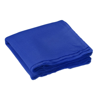 Harfington 2Pcs Dark Blue Speaker Mesh Grill Stereo Fabric Dustproof 50cmx160cm 20"x63"