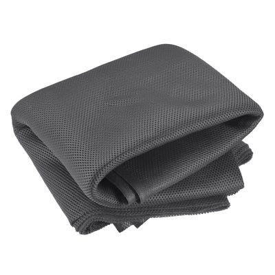 Harfington 2Pcs Dark Gray Speaker Mesh Grill Stereo Fabric Dustproof 100cmx160cm 40"x63"