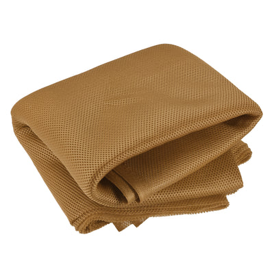 Harfington 2Pcs Yellow Speaker Mesh Grill Stereo Fabric Dustproof 100cm x 160cm 40" x 63"