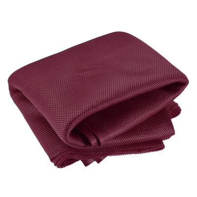 Harfington 2Pcs Wine Red Speaker Mesh Grill Stereo Fabric Dustproof 100cm x 160cm 40" x 63"