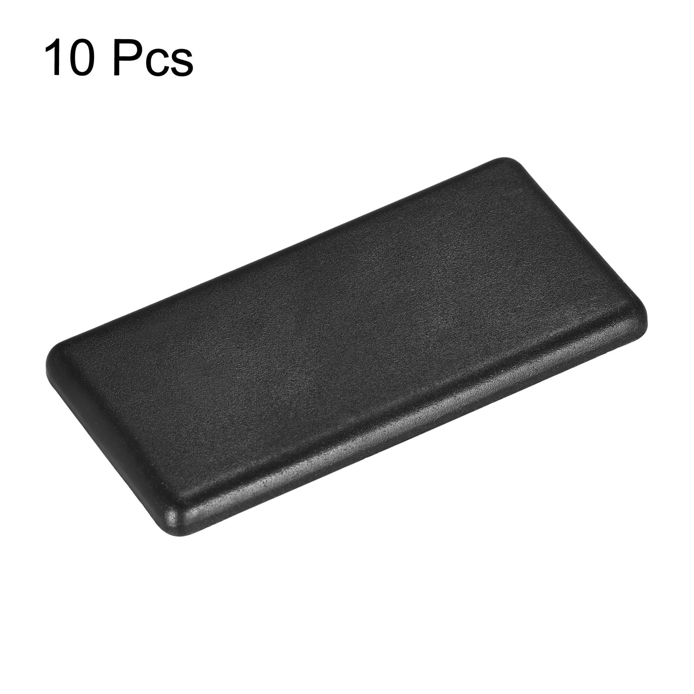 uxcell Uxcell Standard Plastic Rectangle Aluminum Extrusion End Cap Black 40x80mm 10pcs